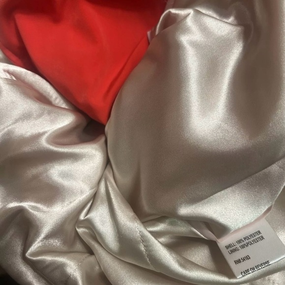 Calvin Klein CK Button Front Lined  Jacket Red  Women’s Small - Picture 5 of 7